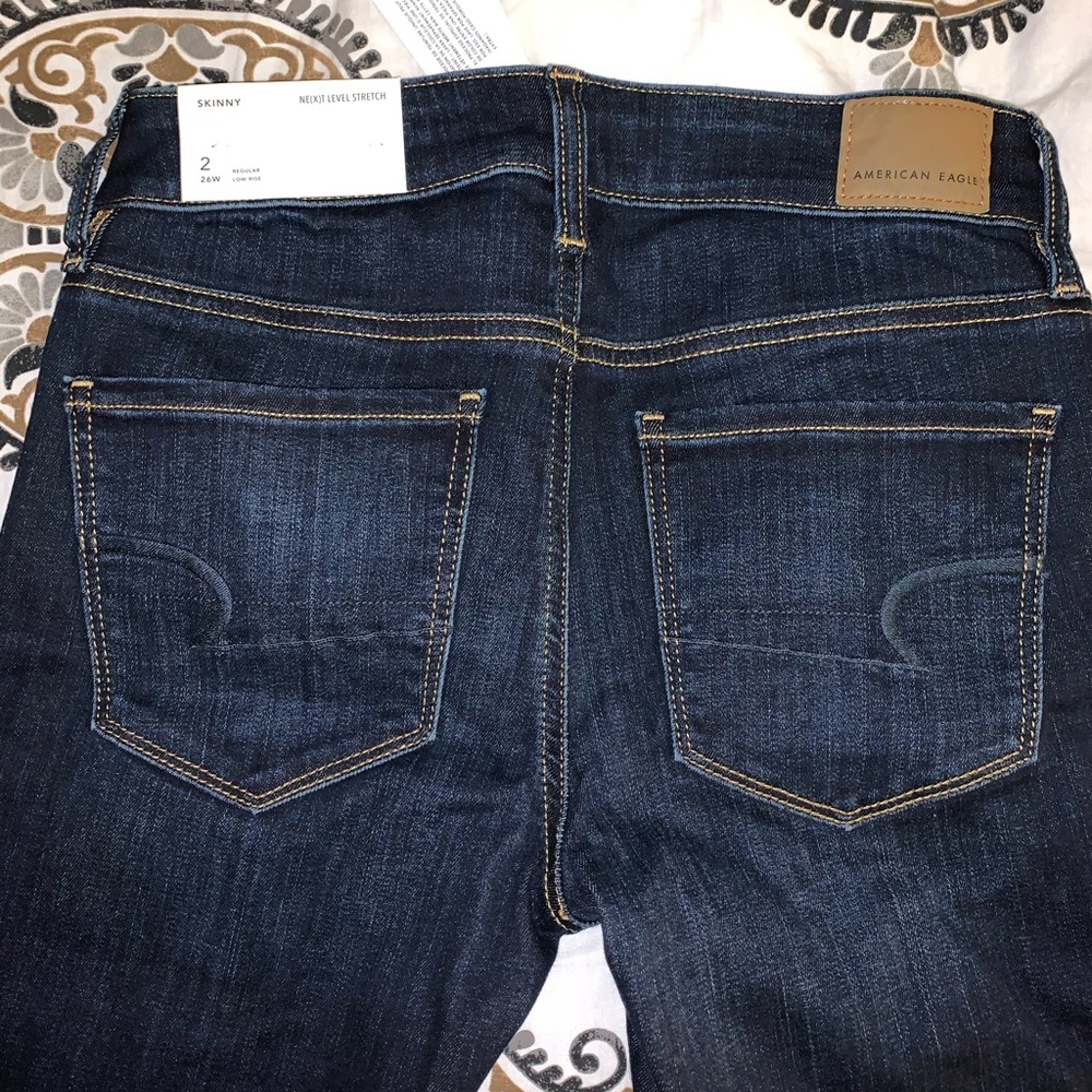 American Eagle dark wash skinny jeans - Picture 4 of 4